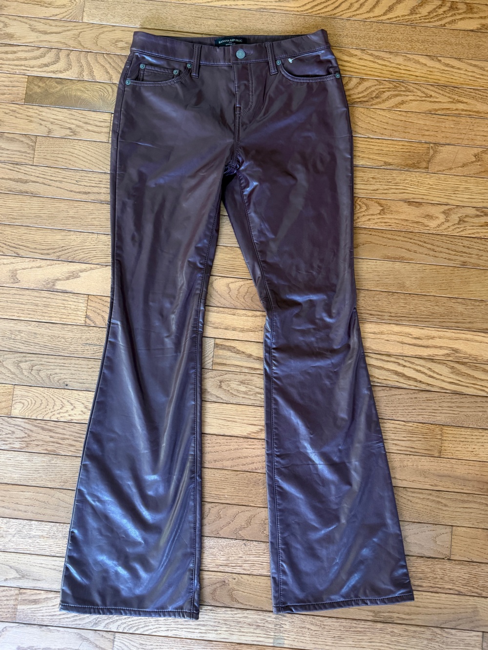 Banana Republic Faux Leather Bootcut Pants - Size 27/4 Petite- NWT